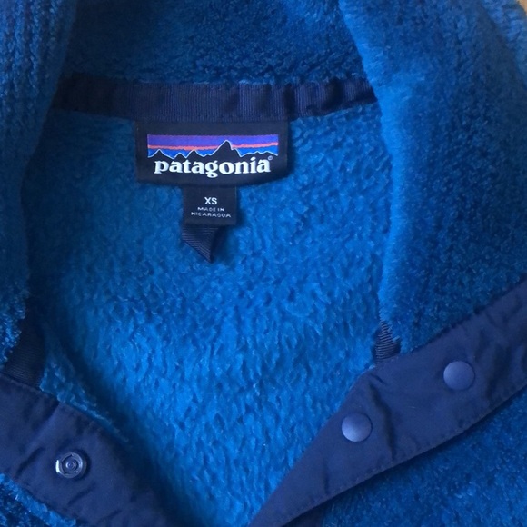 Women’s XS Patagonia Re-Tool Snap Fleece Blue - Picture 3 of 3